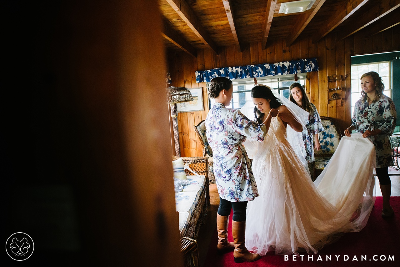 Maine Lake Cabin Wedding