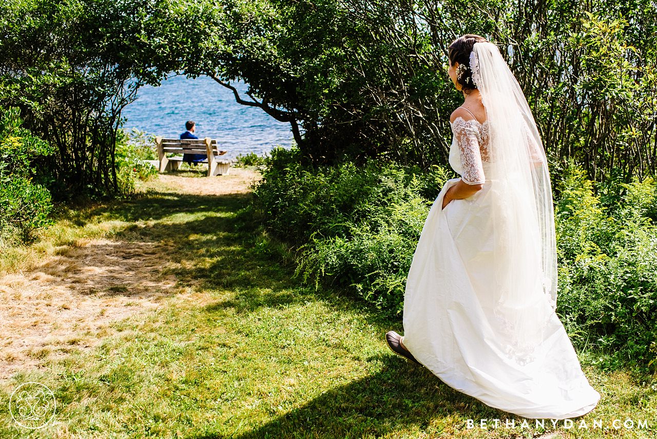 Orrs Island Maine Private Property Wedding