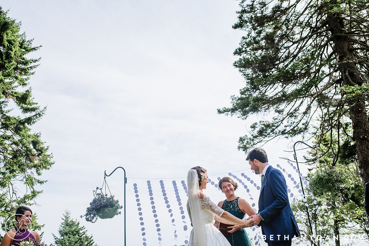 Orrs Island Maine Private Property Wedding