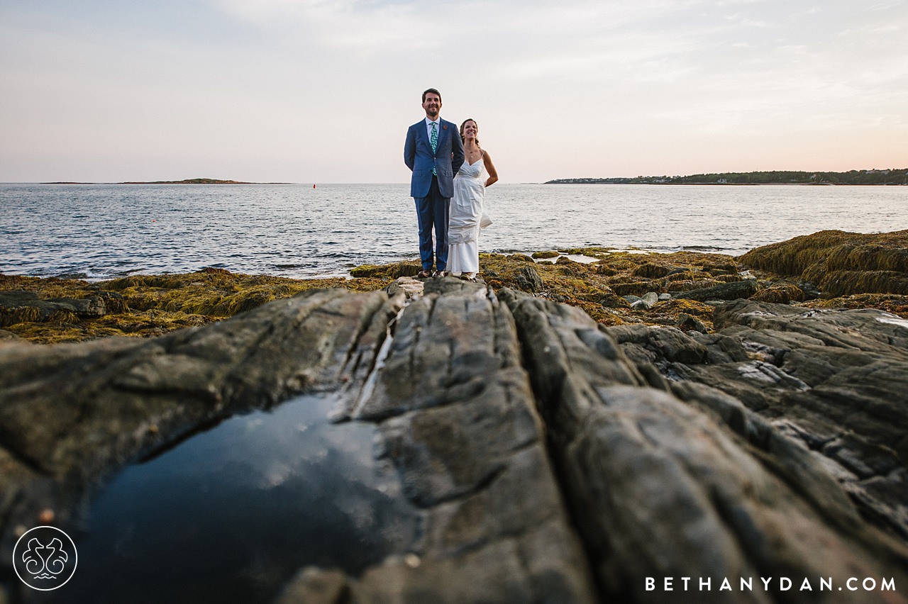 Orrs Island Maine Private Property Wedding