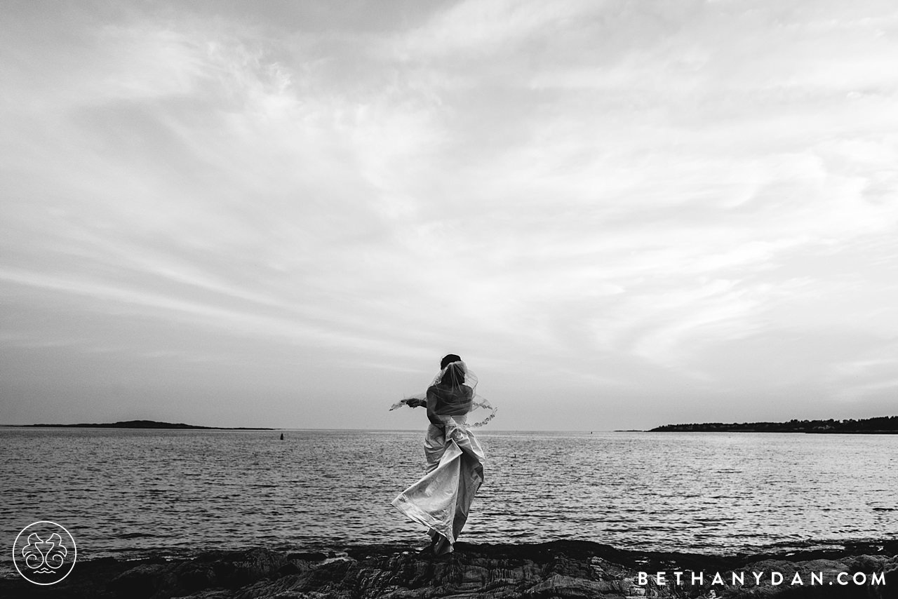 Orrs Island Maine Private Property Wedding