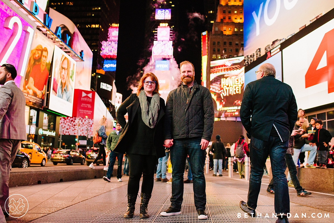 Times Square Engagement Session