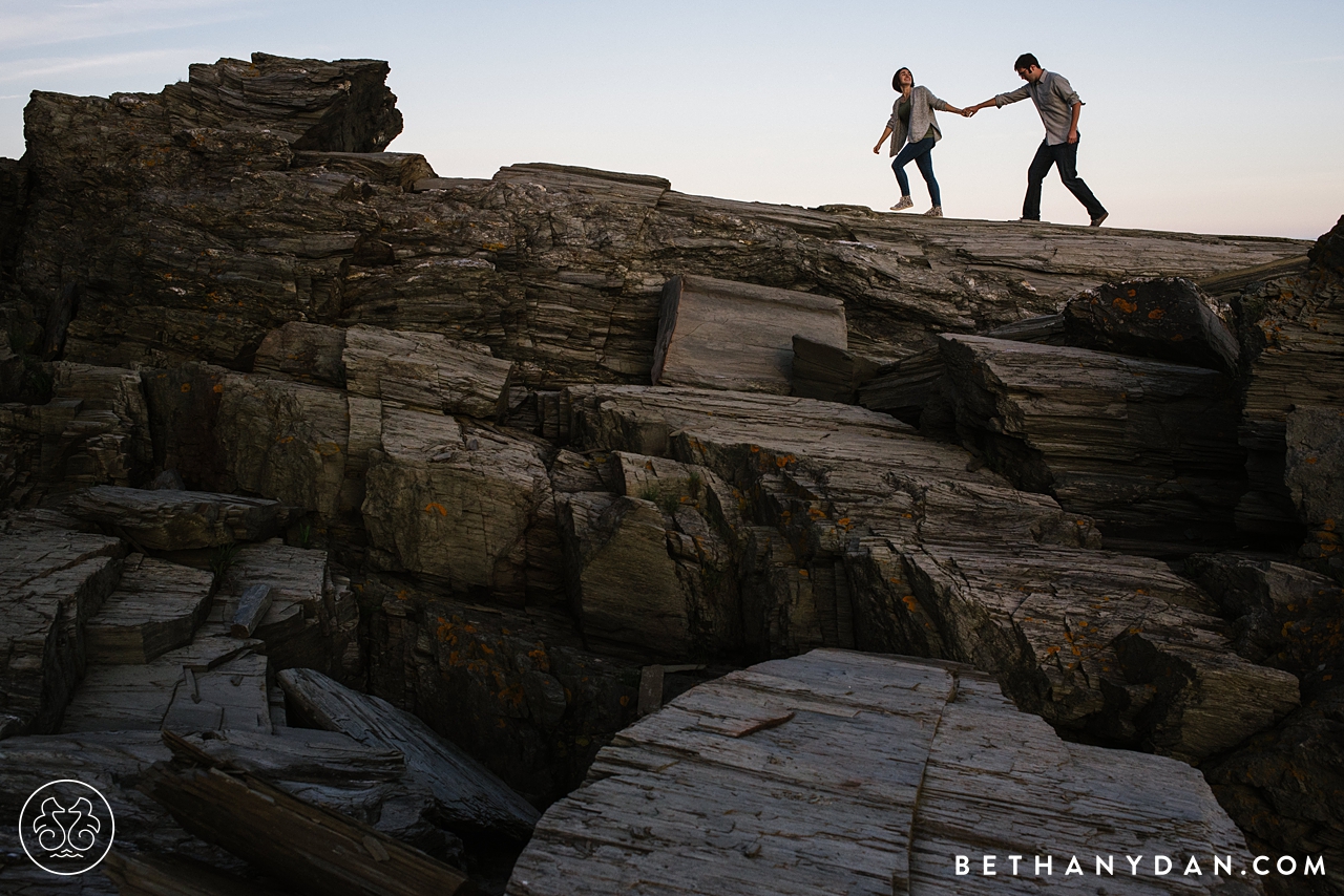 Two Lights State Park Engagement Session