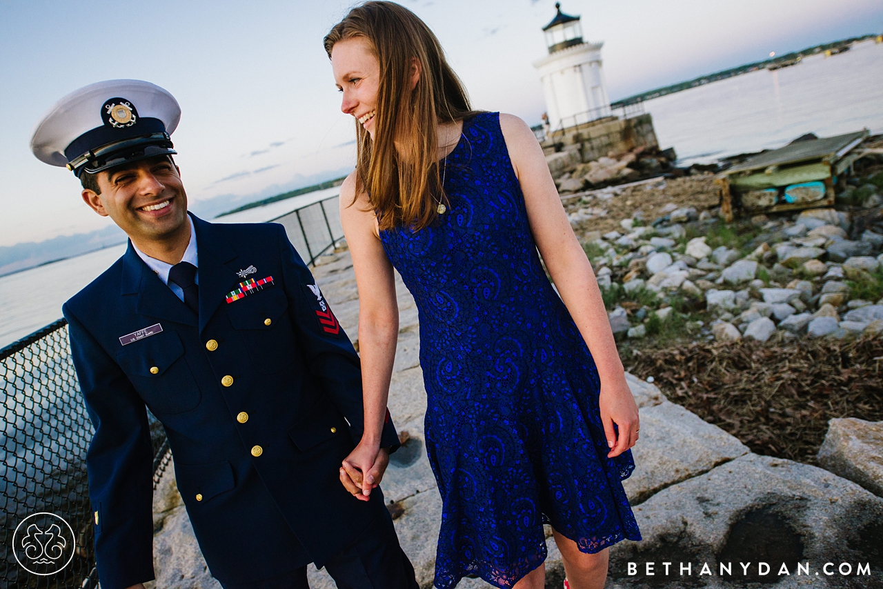 Bug Light Portland Maine Engagement Session