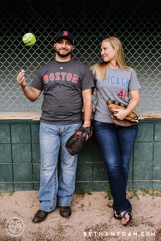 Cape Elizabeth Maine Softball Engagement Session