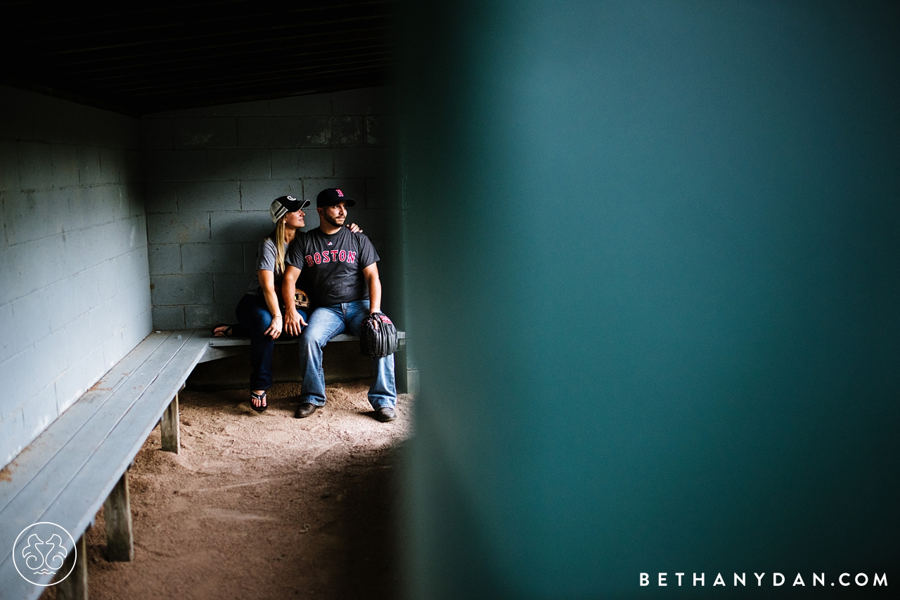 Cape Elizabeth Maine Softball Engagement Session