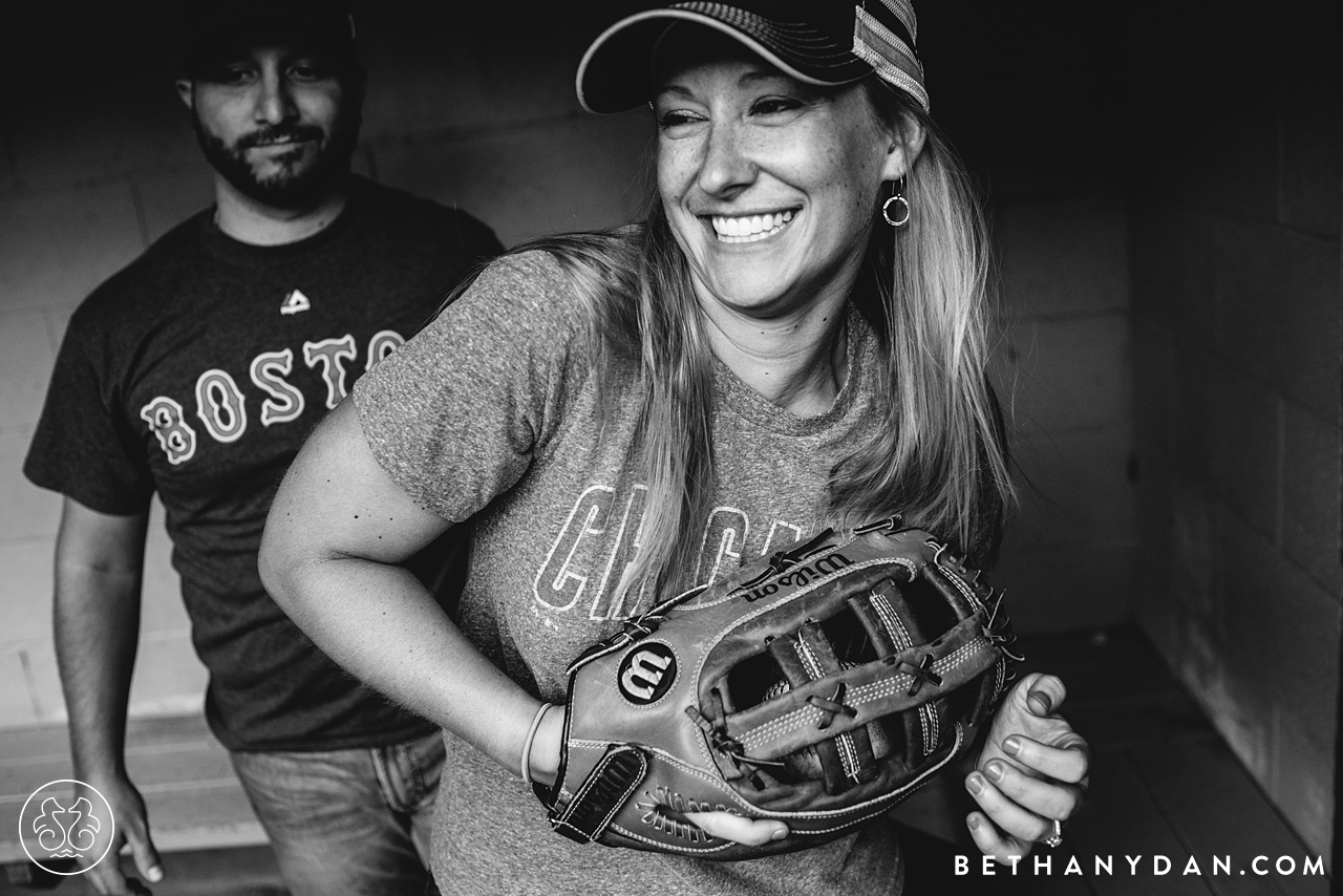 Cape Elizabeth Maine Softball Engagement Session