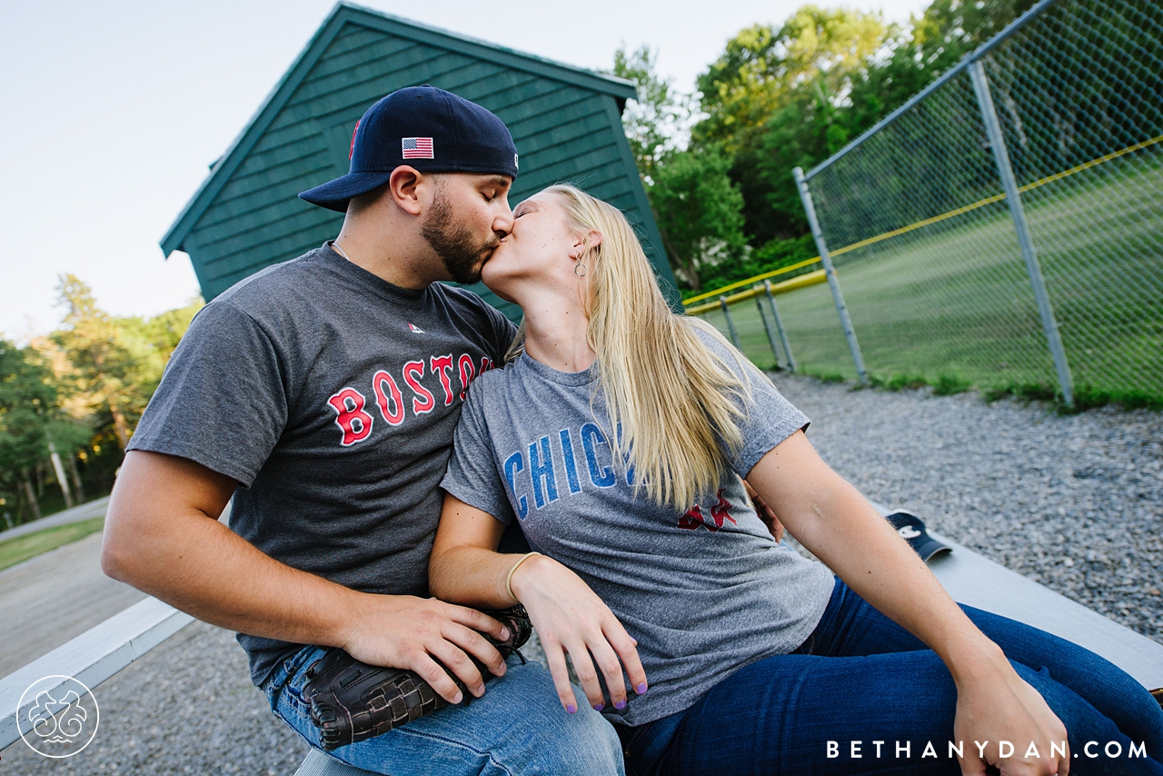 Cape Elizabeth Maine Softball Engagement Session