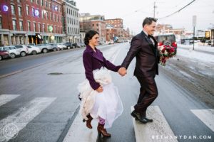 Portland Maine Winter Elopement