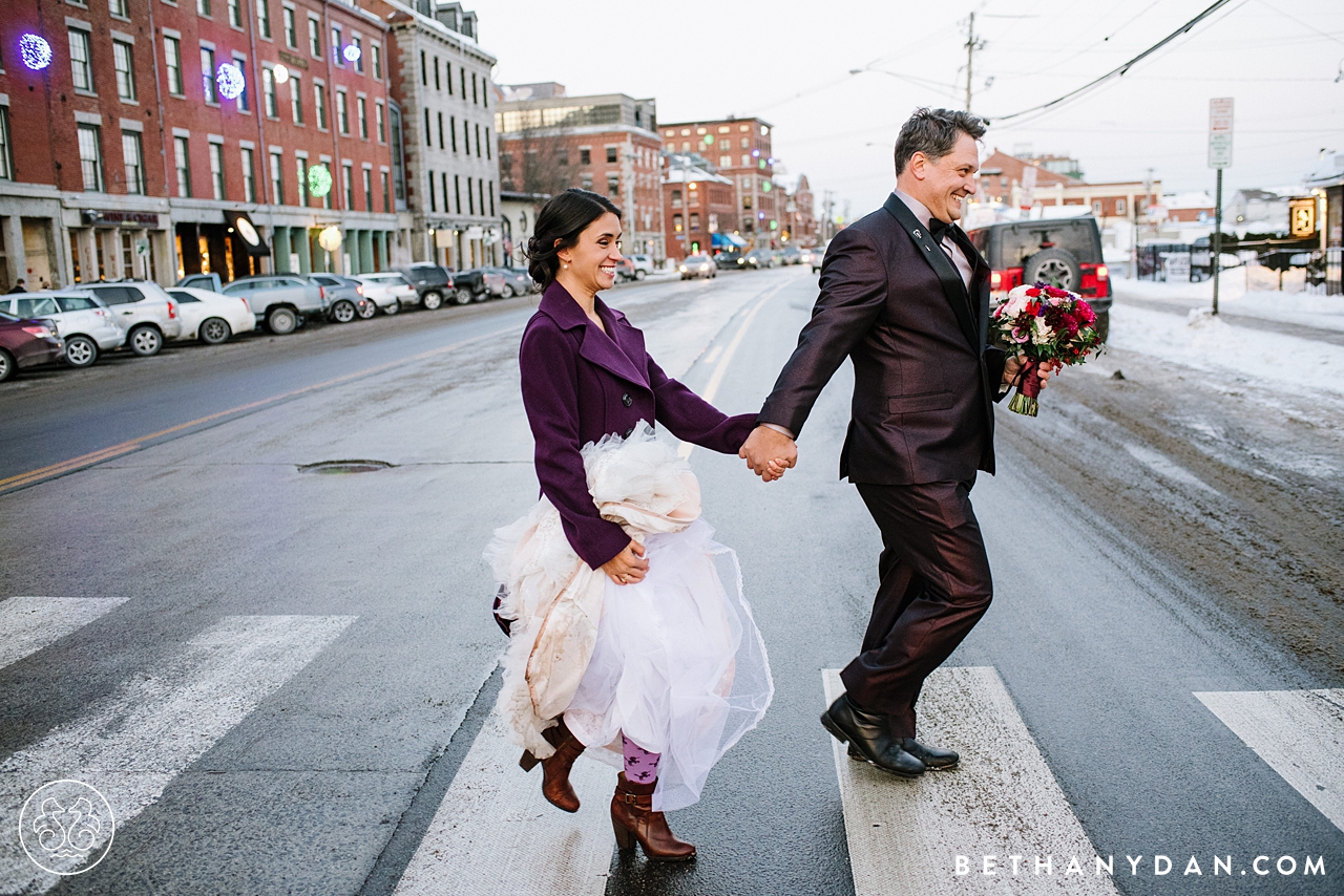 Portland Maine Winter Elopement