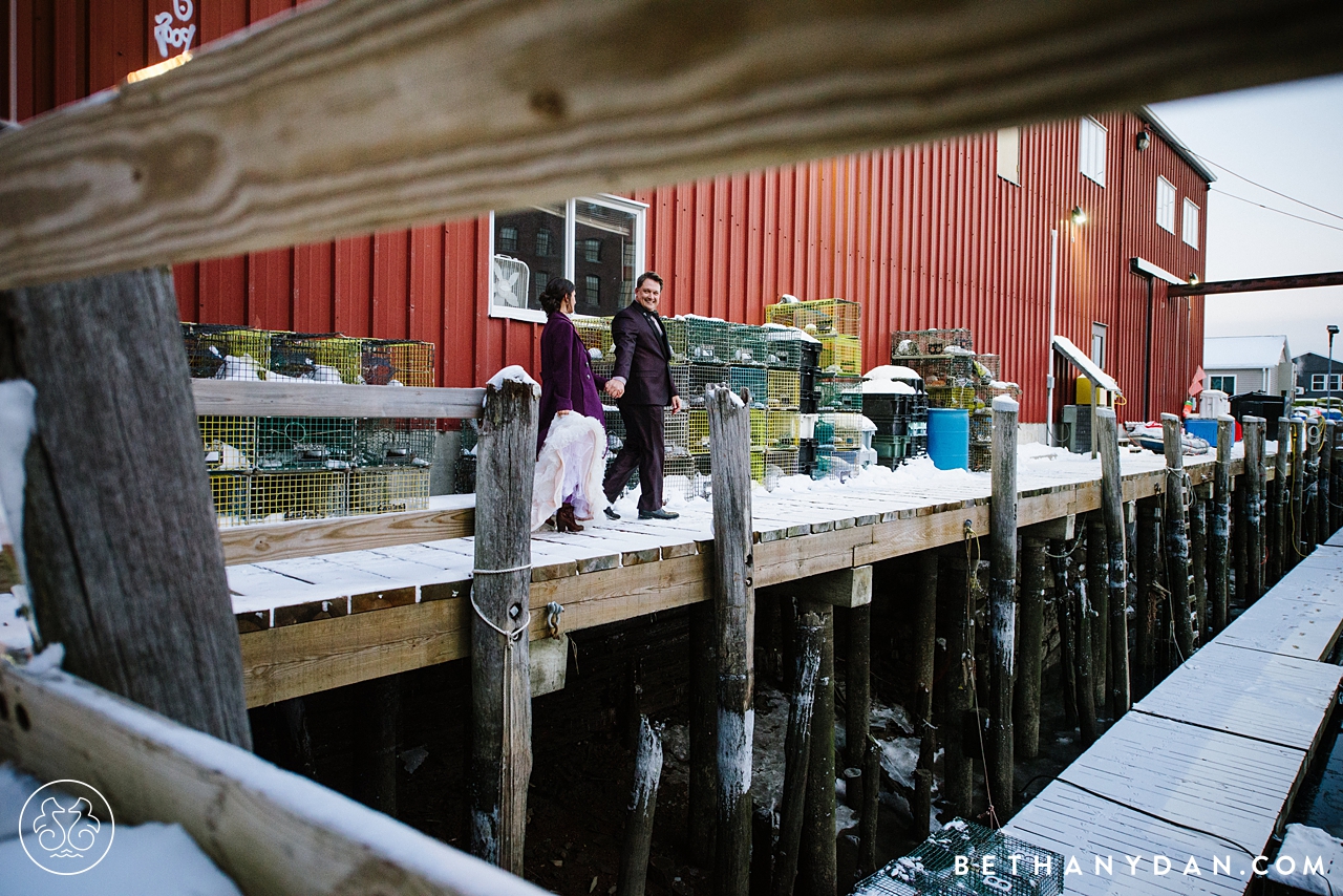 Portland Maine Winter Elopement