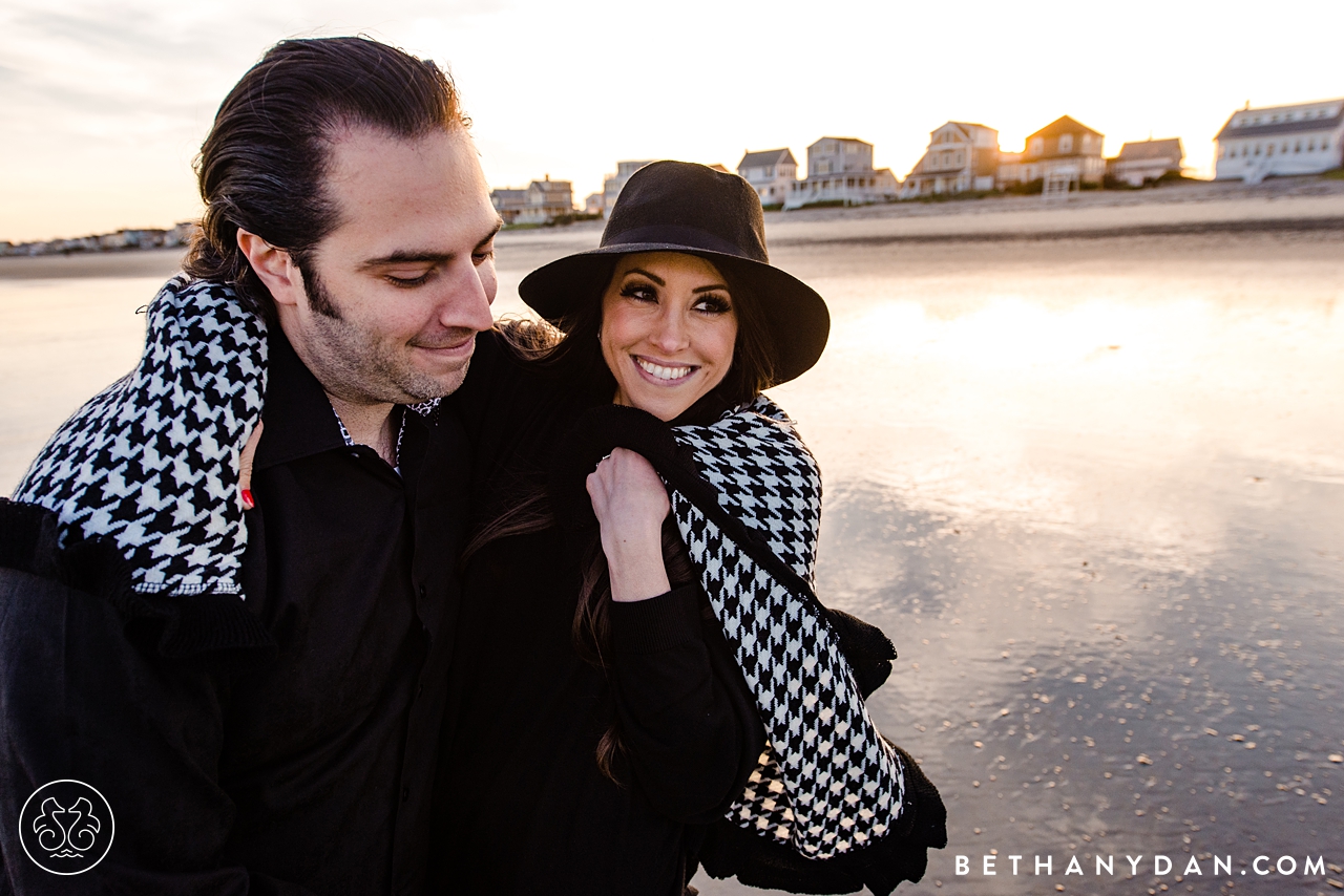 Wells Beach Maine Engagement Session