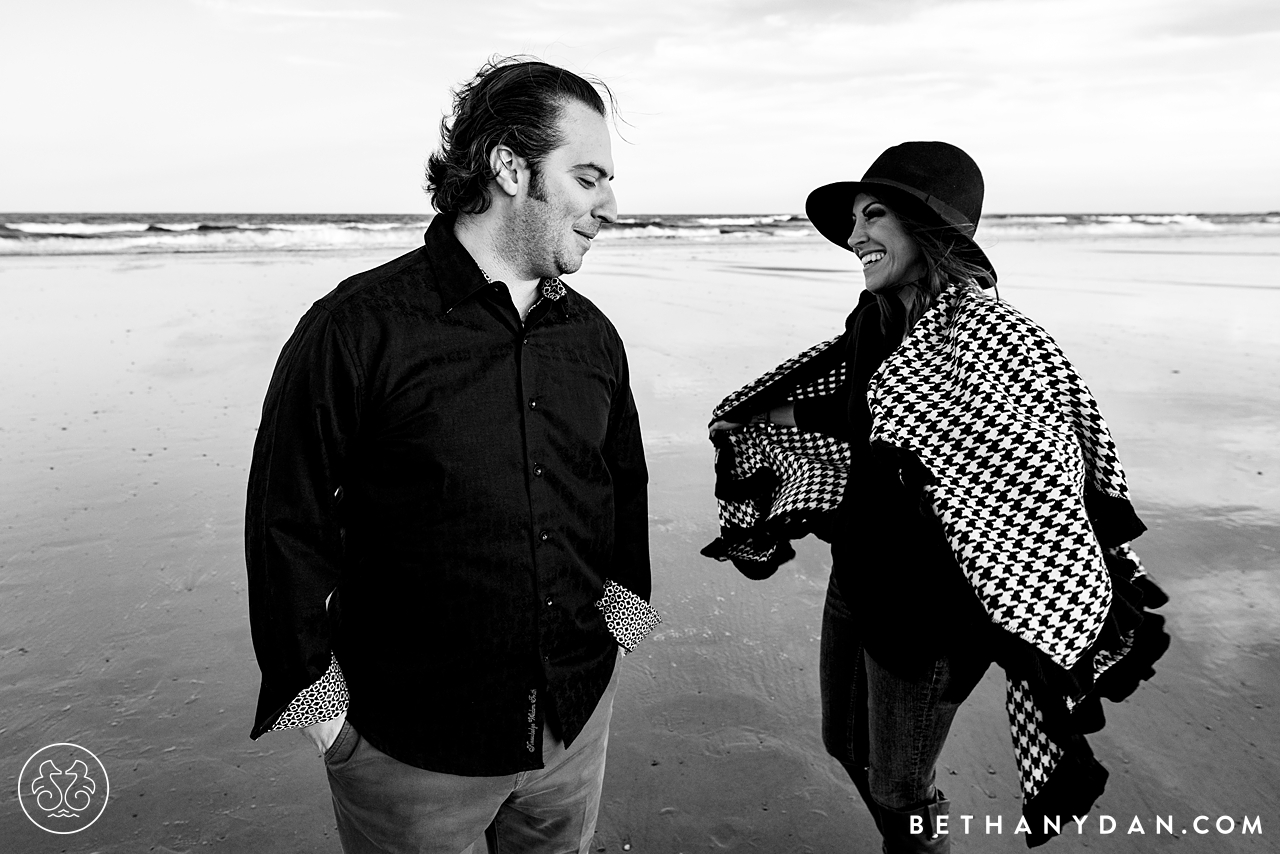 Wells Beach Maine Engagement Session