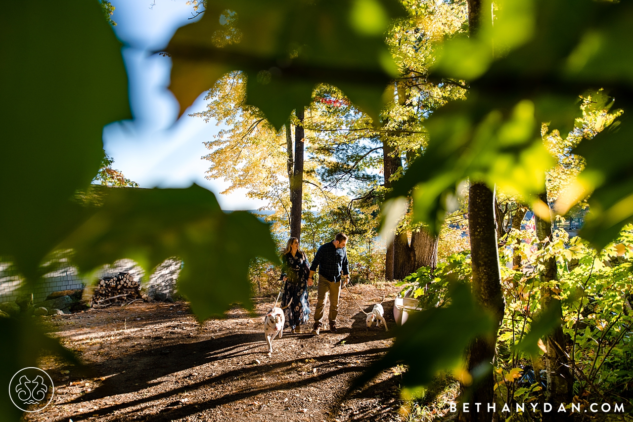 Sebago Lake Maine Engagement Session