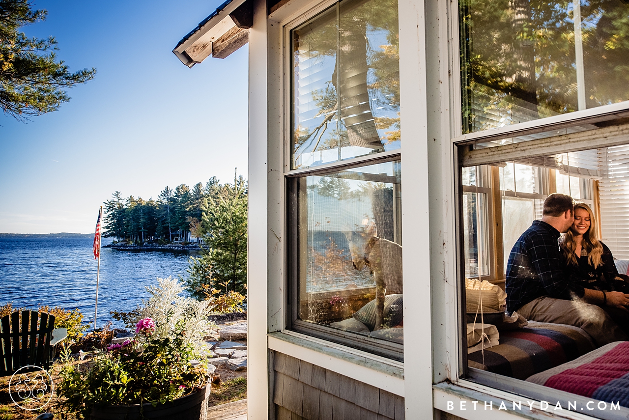 Sebago Lake Maine Engagement Session