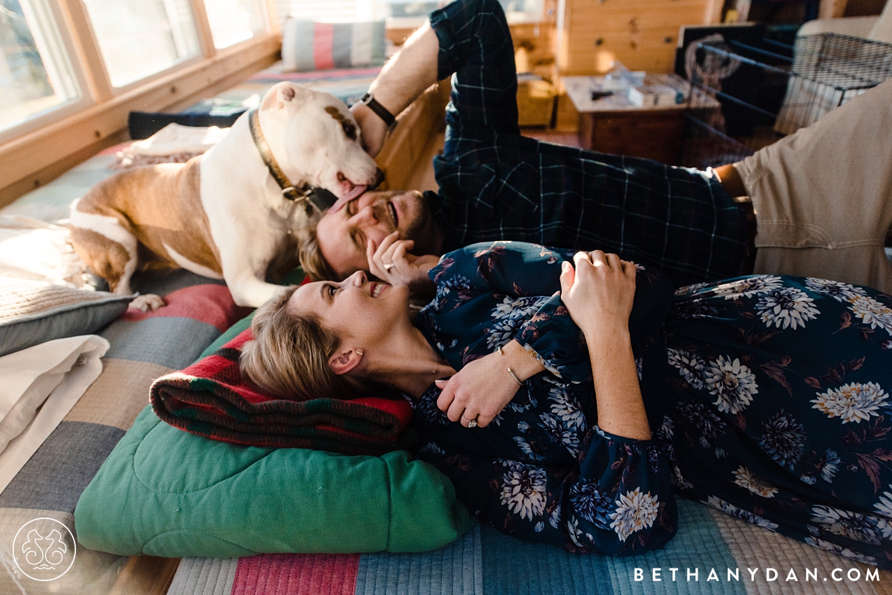 Sebago Lake Maine Engagement Session