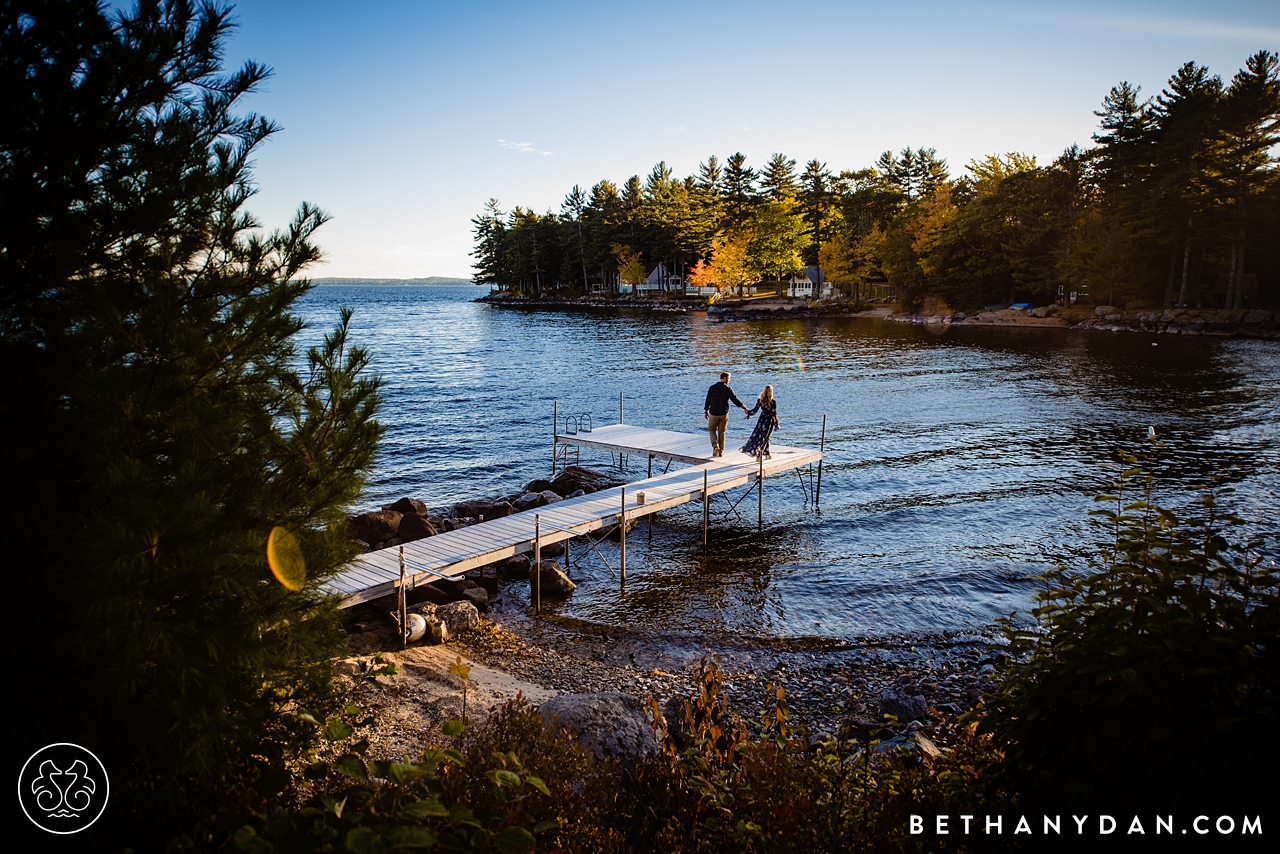 Sebago Lake Maine Engagement Session