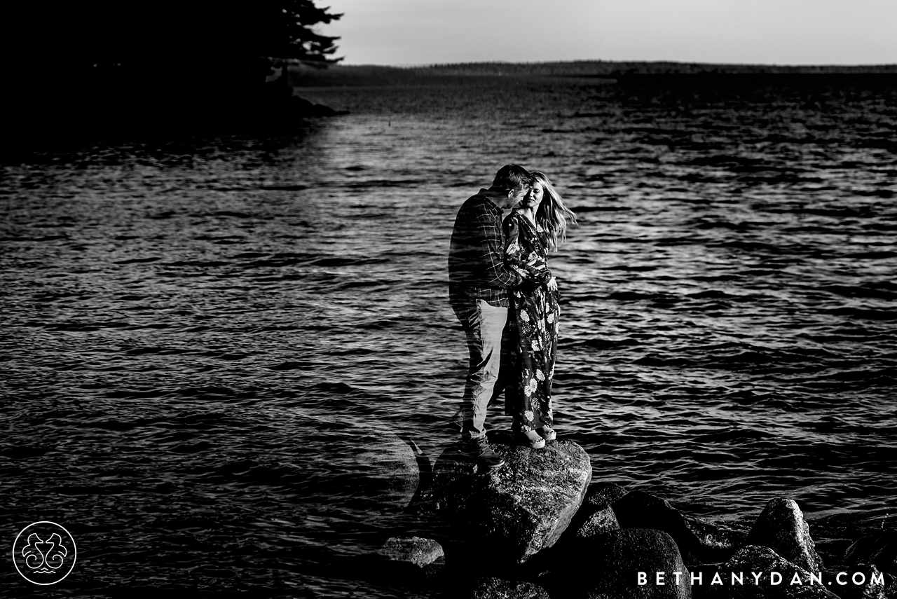 Sebago Lake Maine Engagement Session