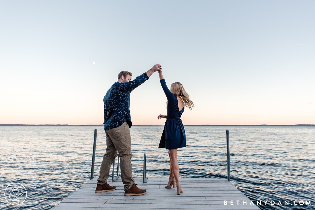 Sebago Lake Maine Engagement Session