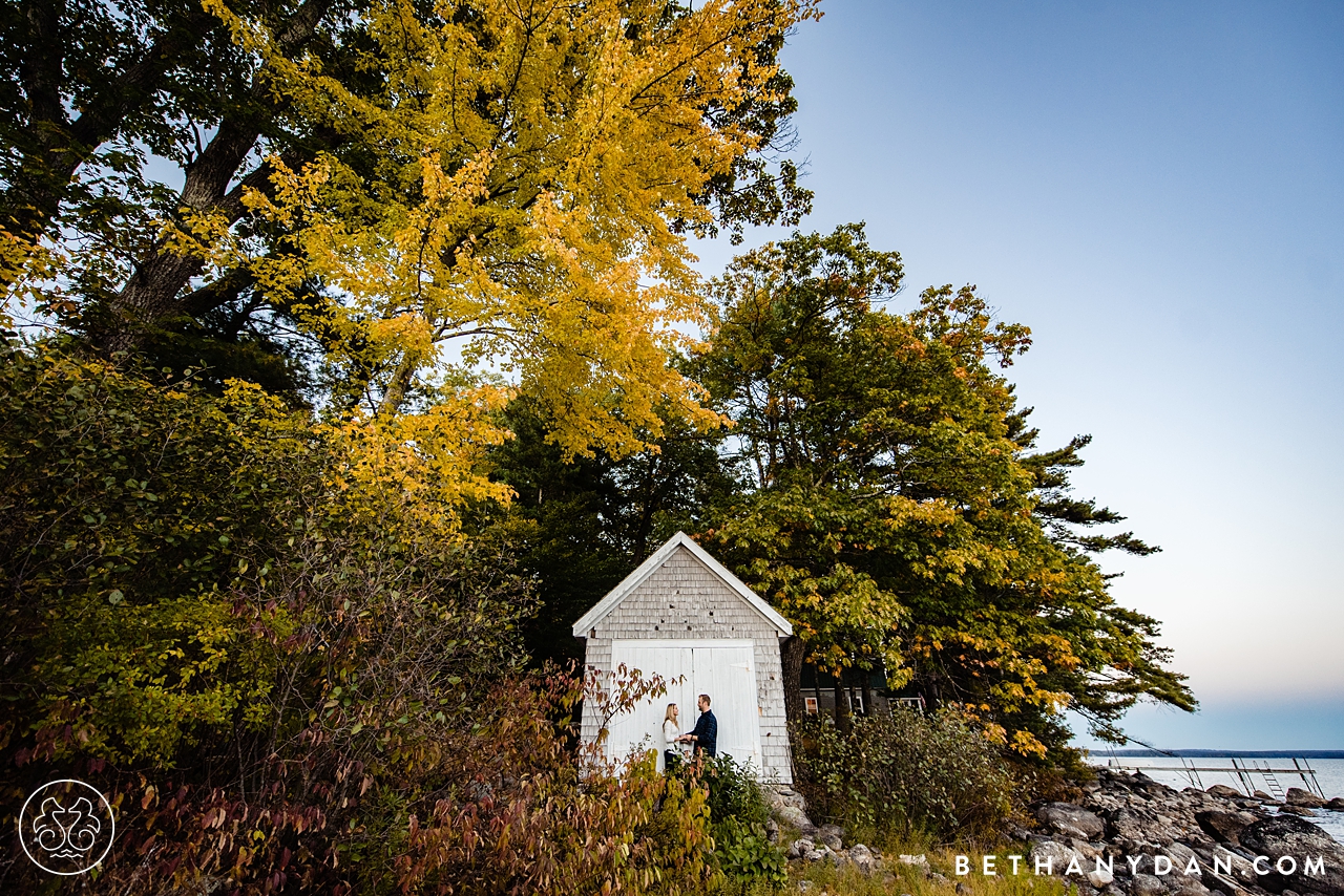 Sebago Lake Maine Engagement Session