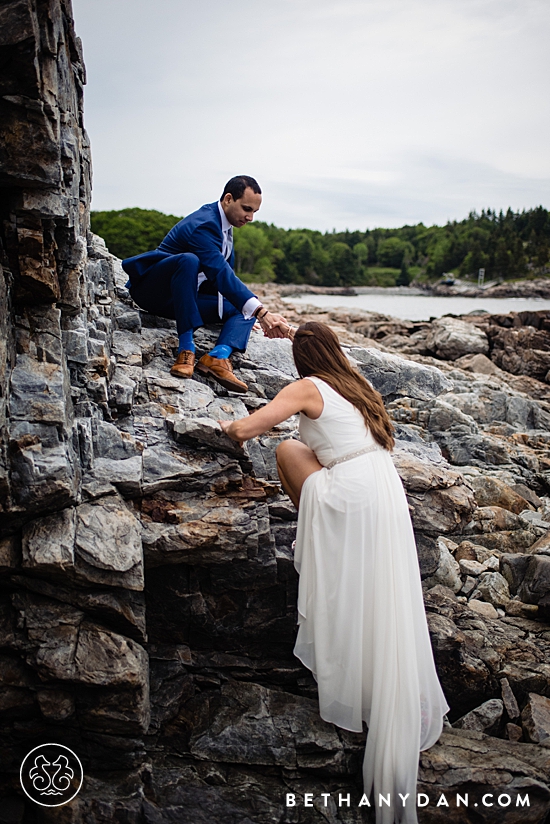 Bar Harbor Summertime Elopement