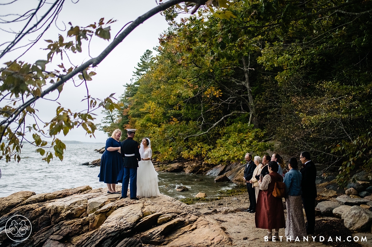 Marines Elopement Maine