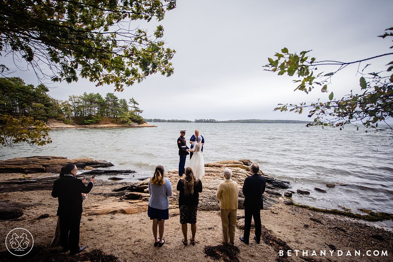 Marines Elopement Maine