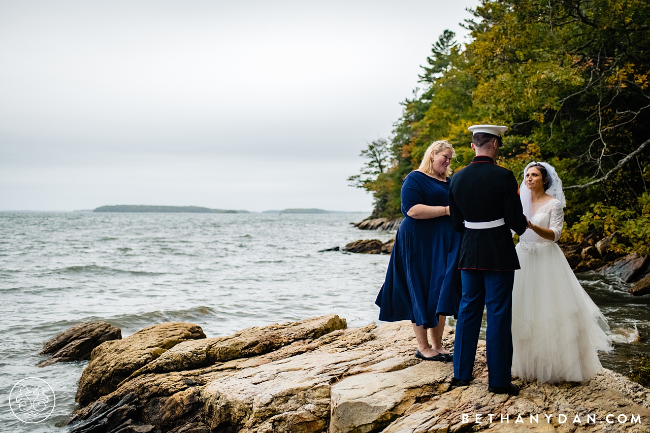 Marines Elopement Maine