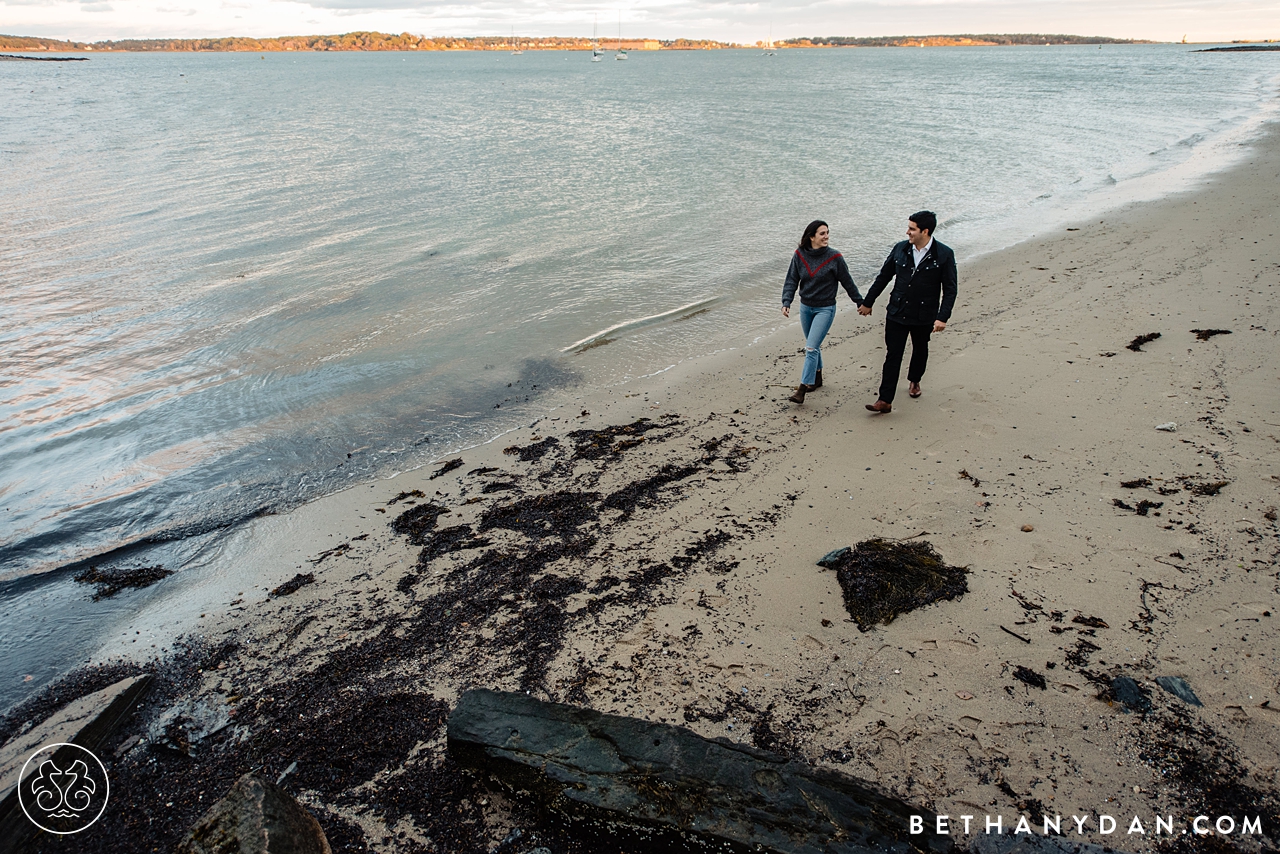 Portland Maine Fall Engagement Photos