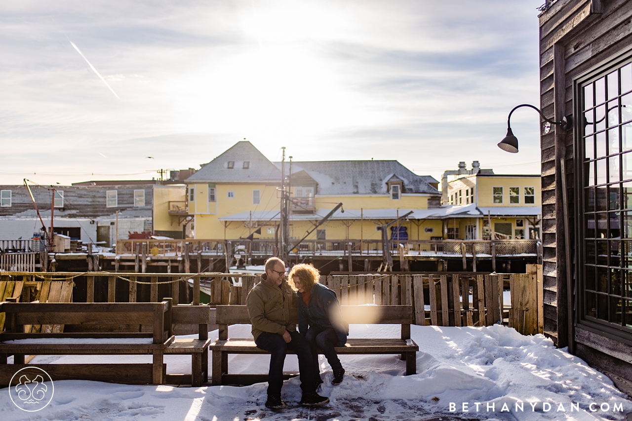 Winter Maine Engagement Session