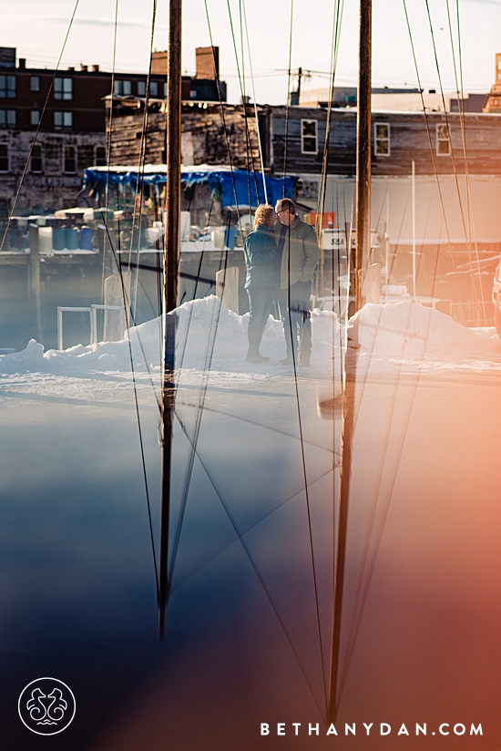 Winter Maine Engagement Session