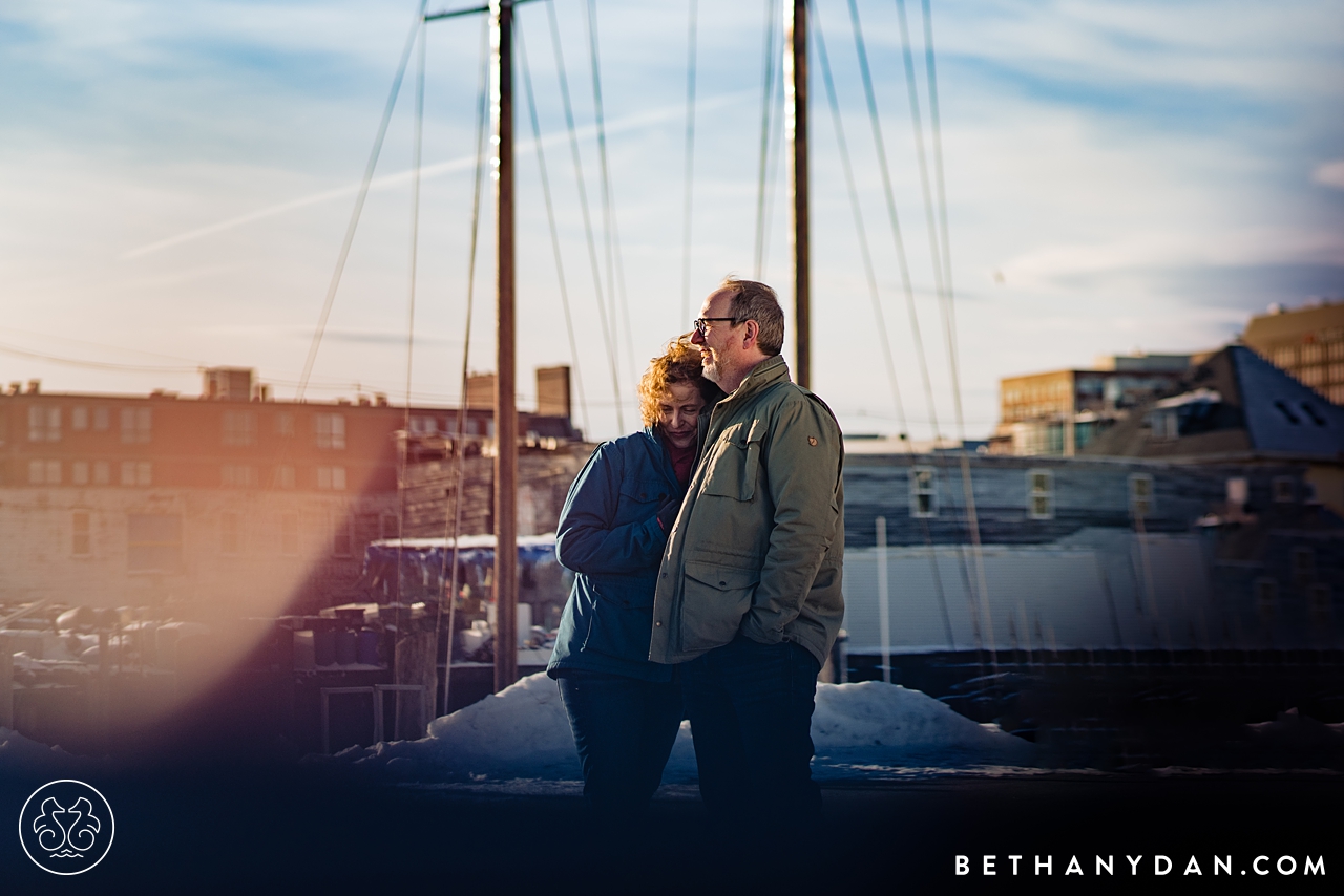 Winter Maine Engagement Session