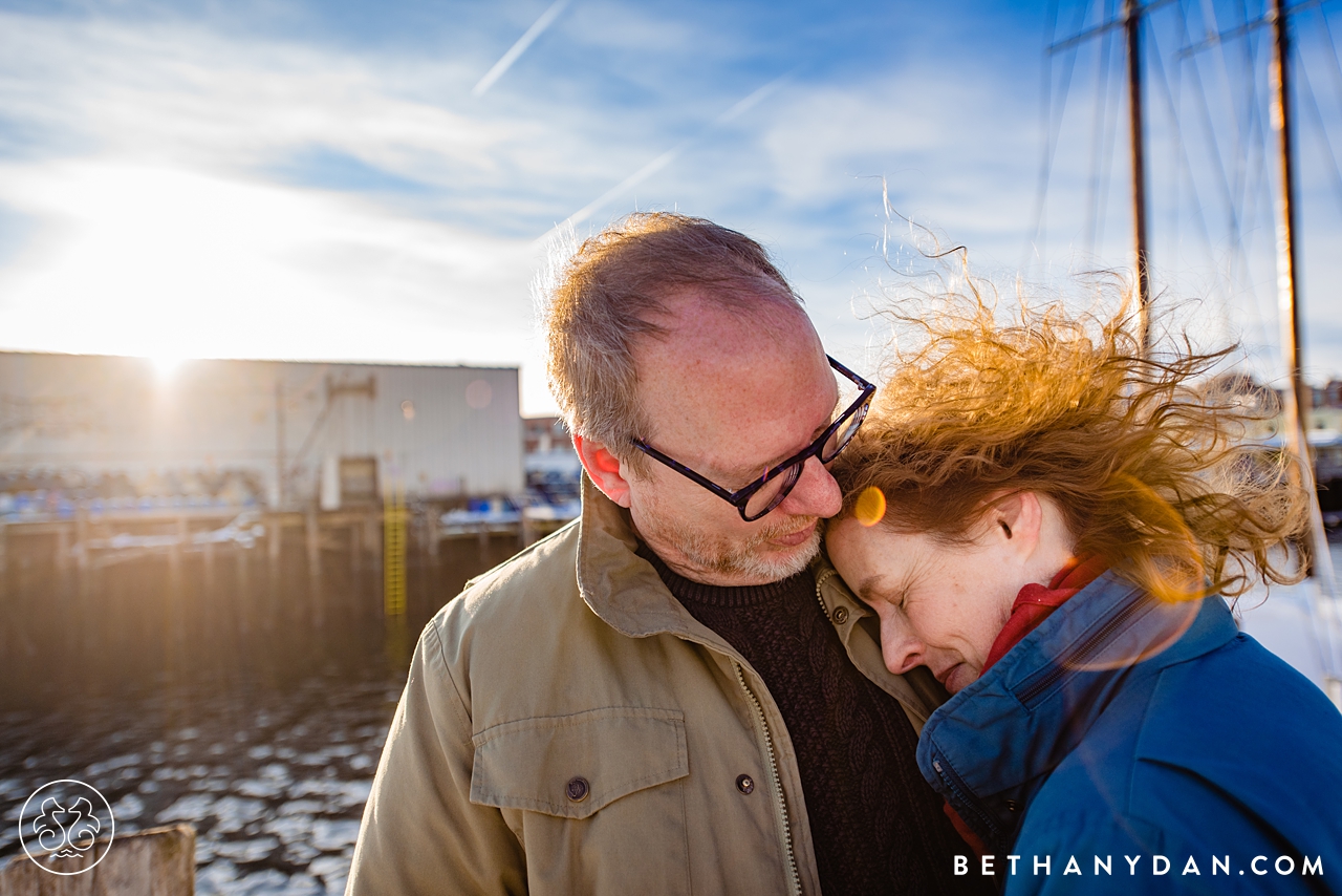 Winter Maine Engagement Session