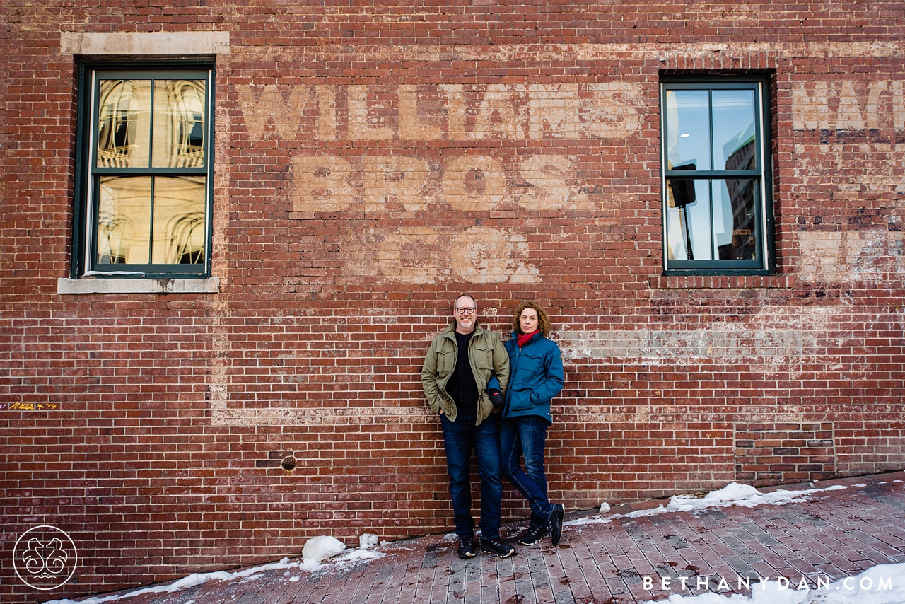 Winter Maine Engagement Session