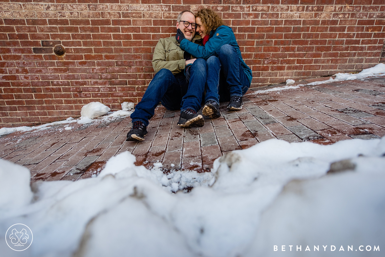 Winter Maine Engagement Session