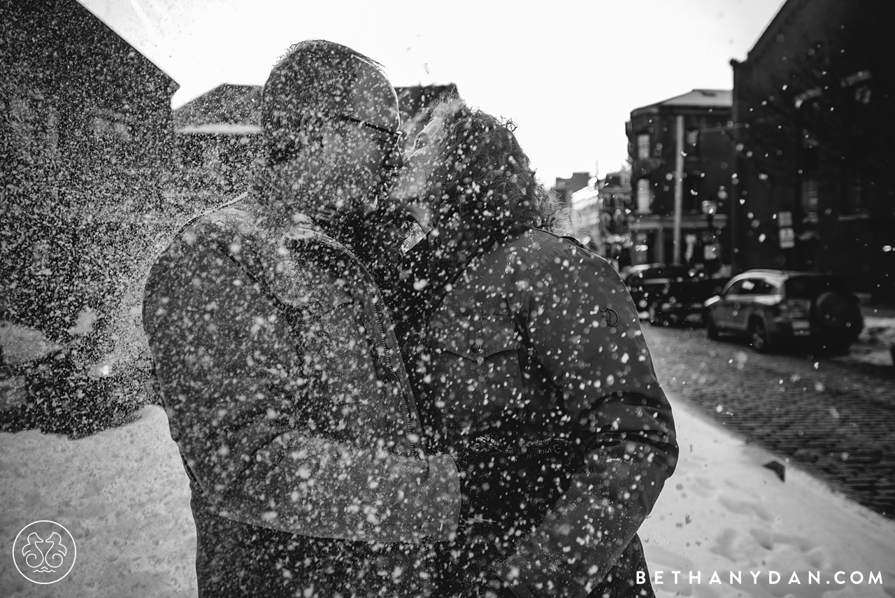 Winter Maine Engagement Session