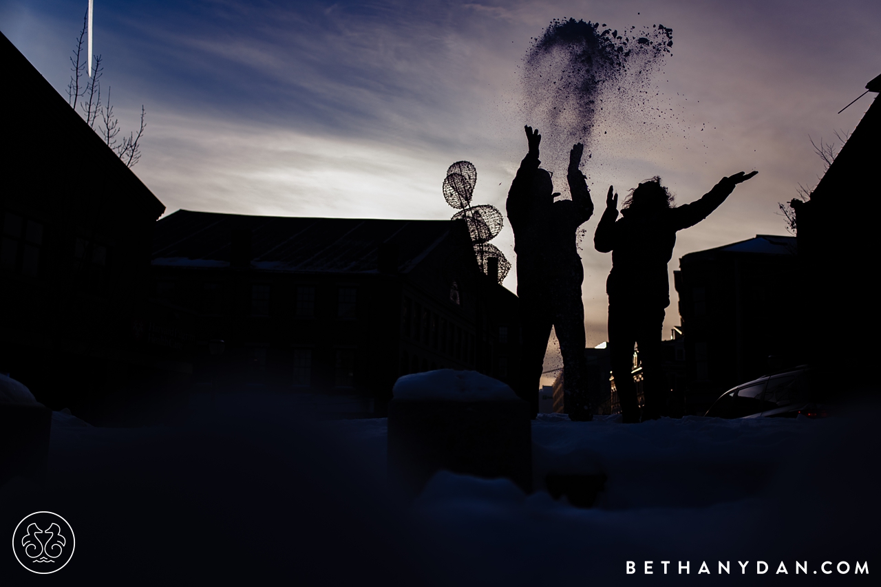 Winter Maine Engagement Session