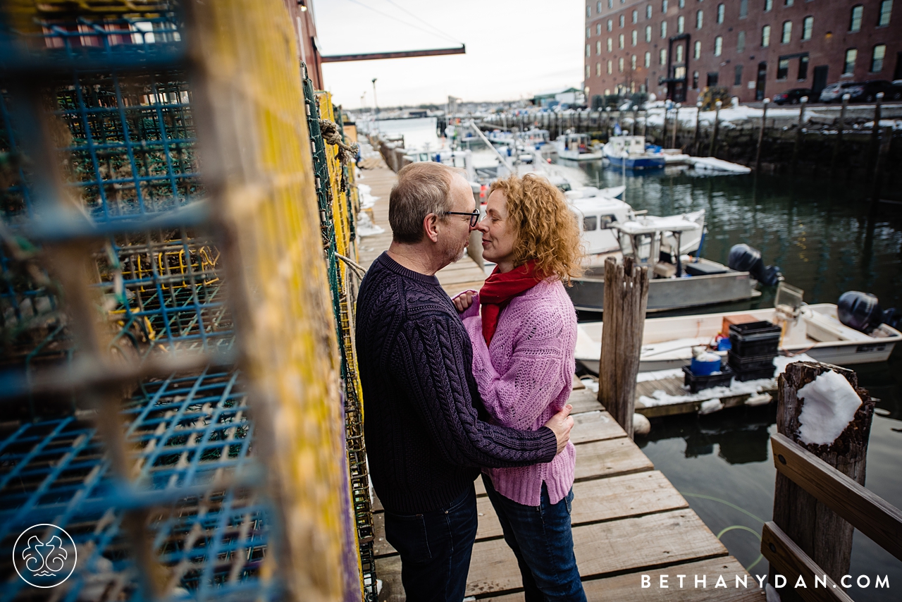 Winter Maine Engagement Session