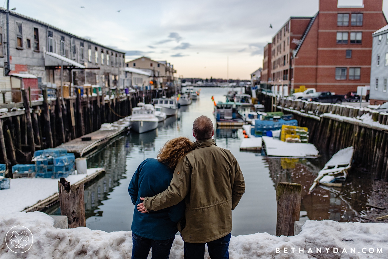 Winter Maine Engagement Session