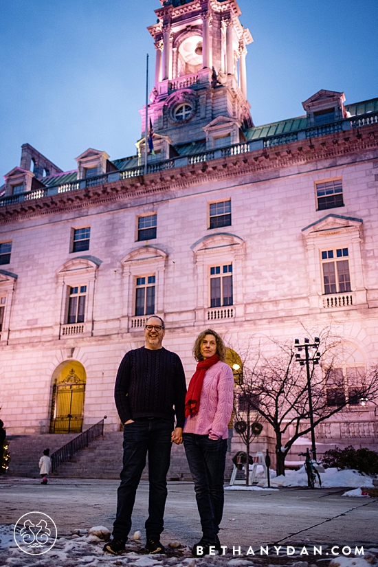 Winter Maine Engagement Session