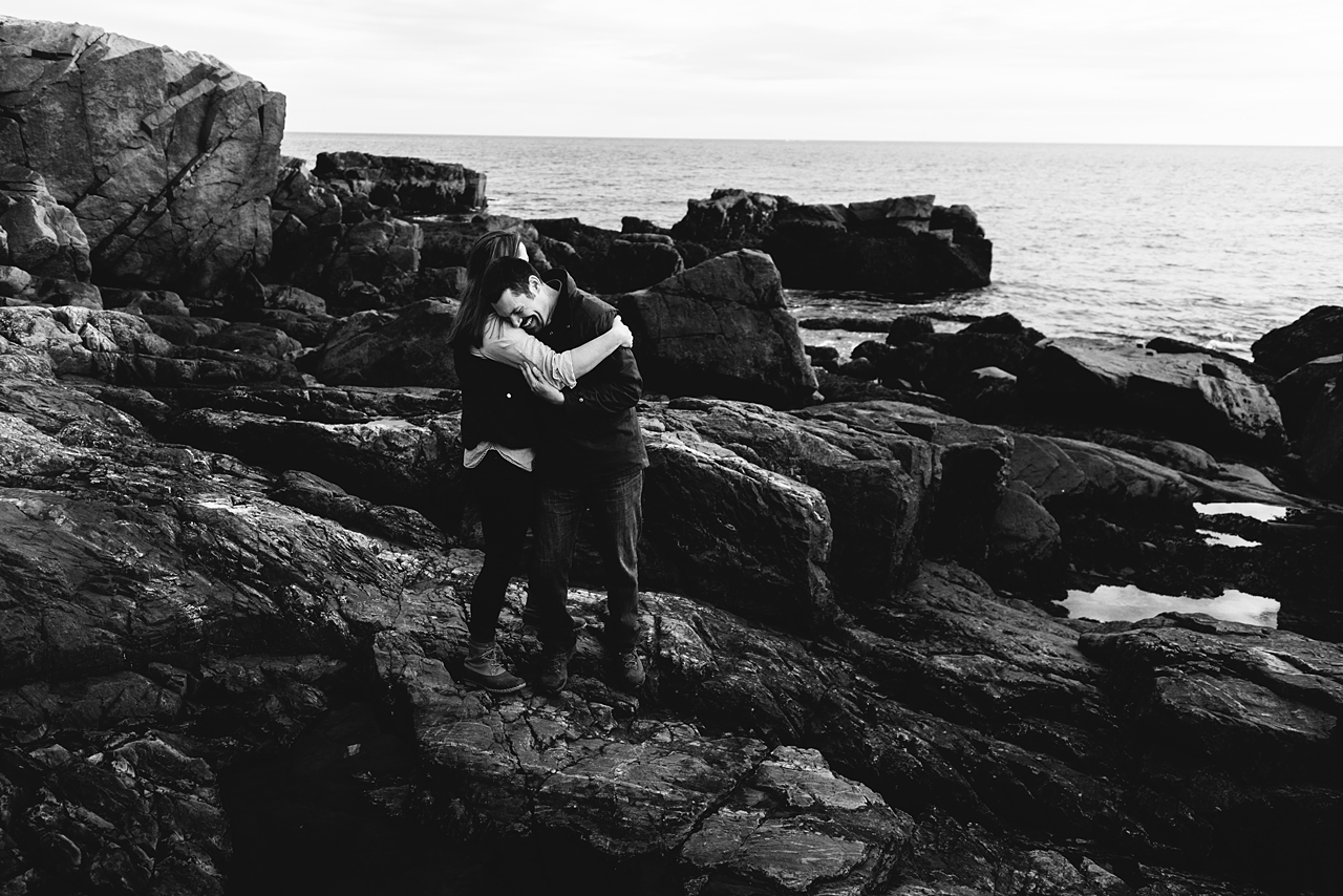 Fall Acadia Maine Engagement Session