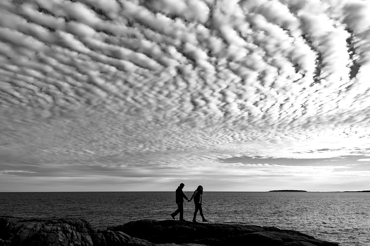 Fall Acadia Maine Engagement Session