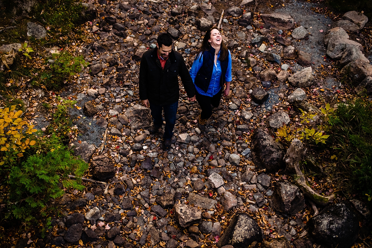 Fall Acadia Maine Engagement Session