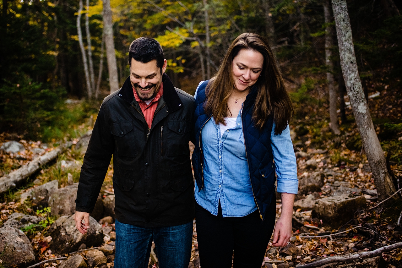 Fall Acadia Maine Engagement Session