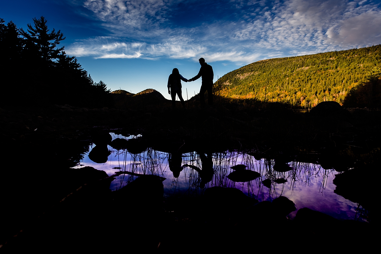 Fall Acadia Maine Engagement Session