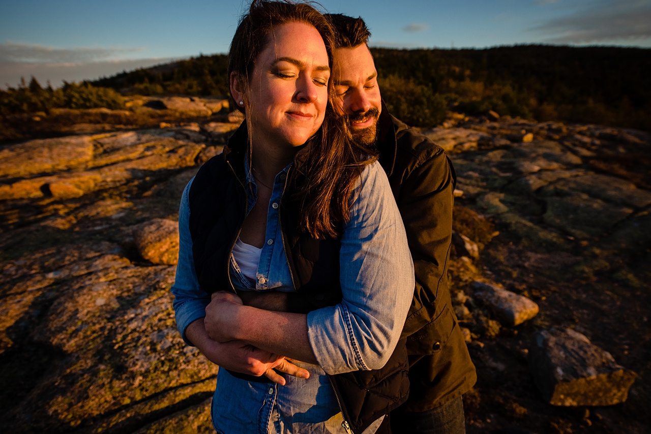 Fall Acadia Maine Engagement Session