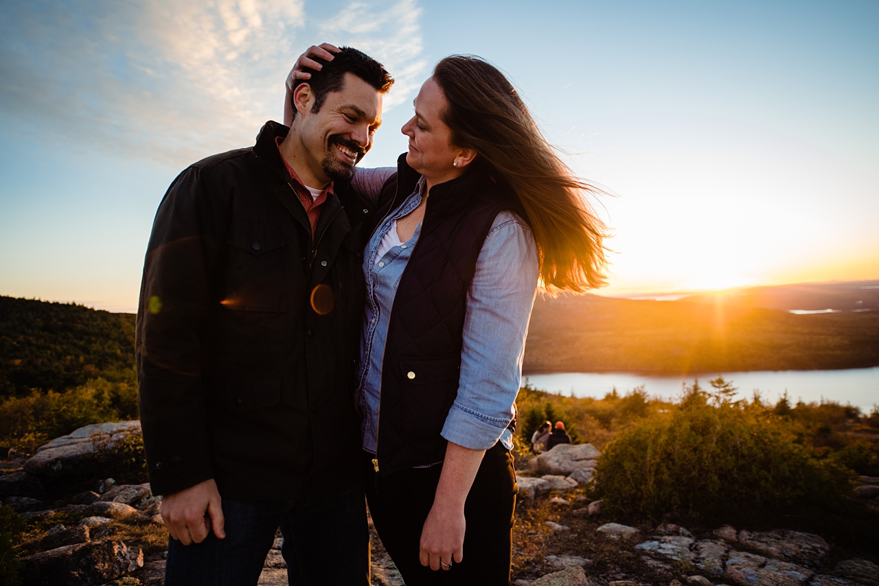 Fall Acadia Maine Engagement Session