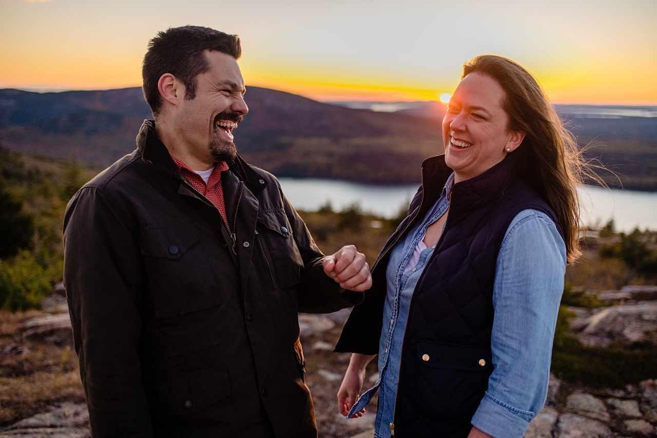 Fall Acadia Maine Engagement Session